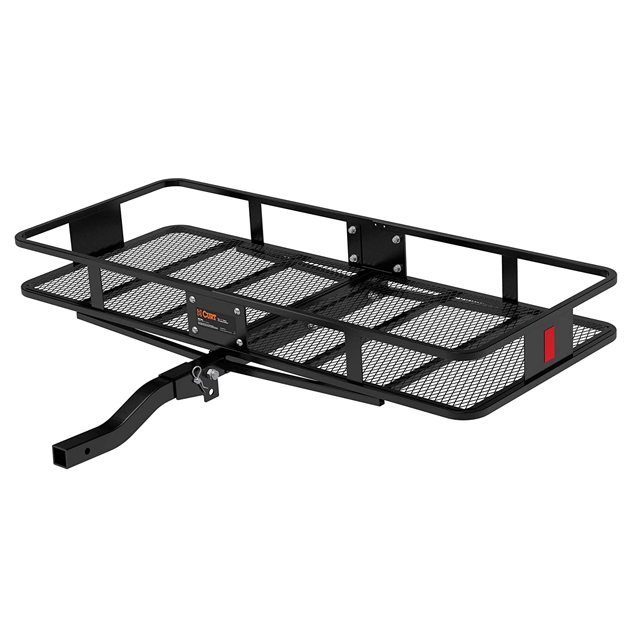 trailer hitch storage rack